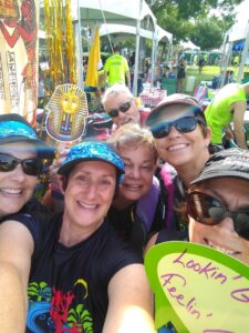 Group of women taking a selfie and smiling